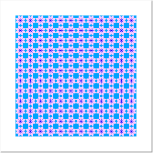 Pink flower pattern, version 13 Posters and Art